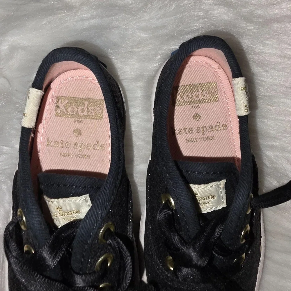 Keds for Kate Spade Champion Glitter Black Sneakers Toddler Size 5M KL160663